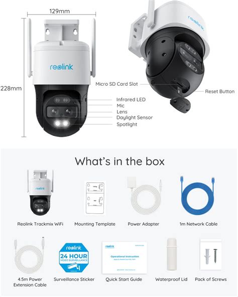 reolink trackmix poe junction box|reolink camera junction box.